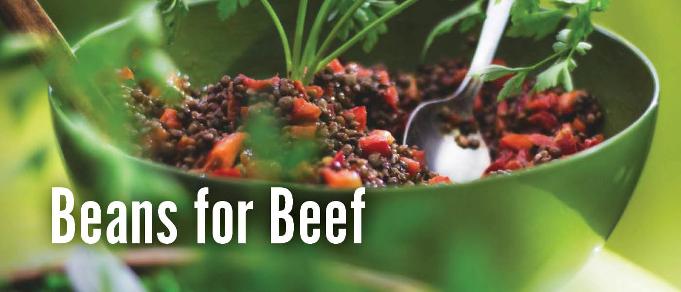 Swap beans for beef for veganism